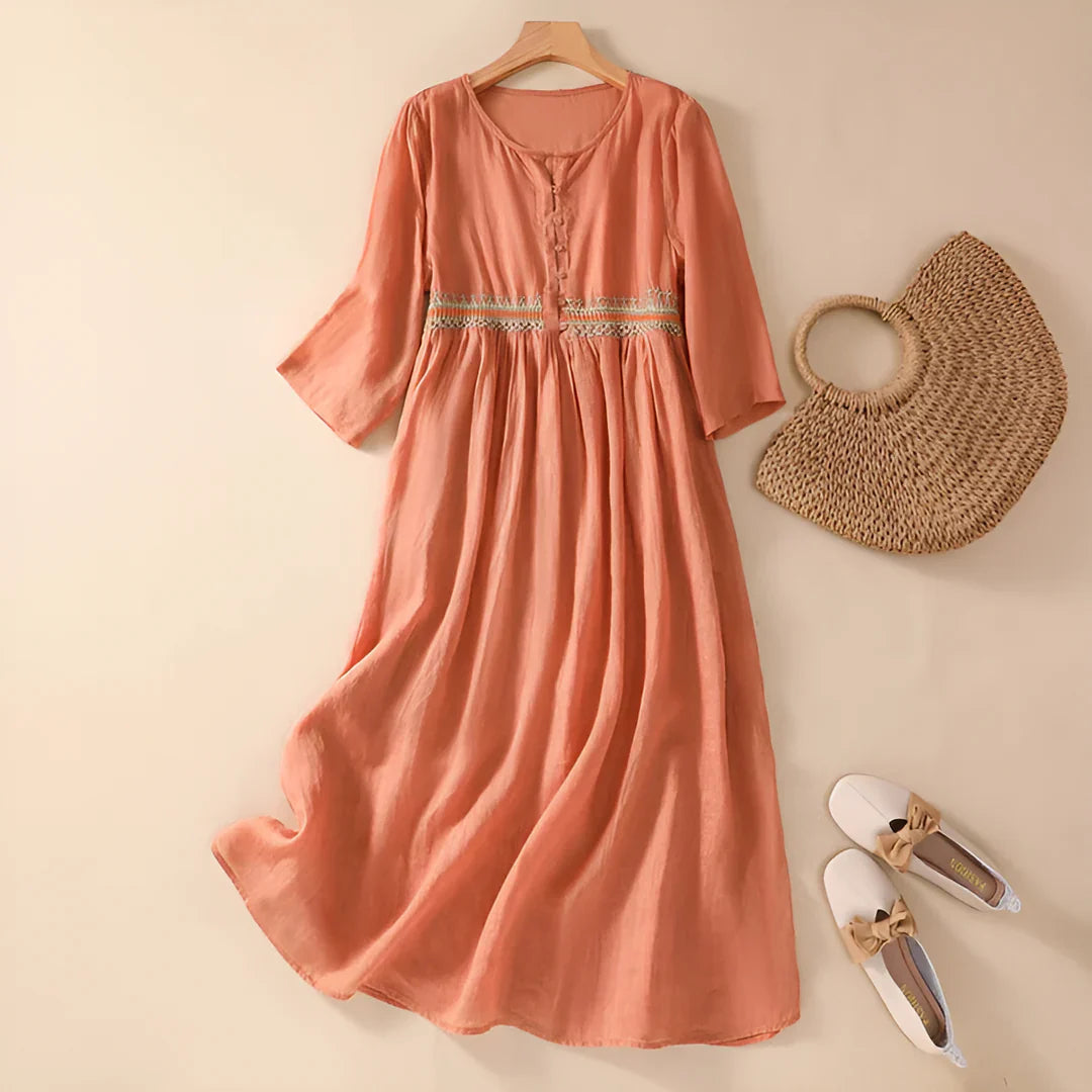 Jeva | Besticktes Kleid