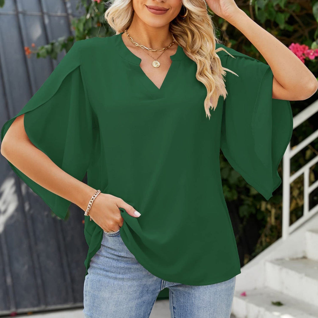 Lanie | Elegantes V-Ausschnitt-Top