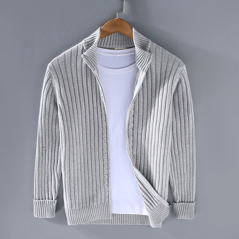 Axel | Stilvoller Herrenpullover mit Reißverschluss