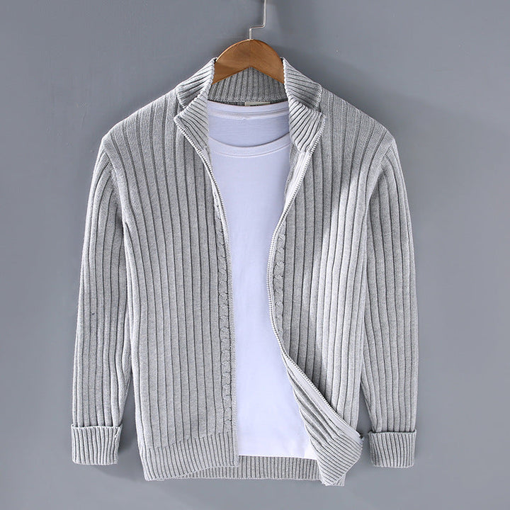 Axel | Stilvoller Herrenpullover mit Reißverschluss