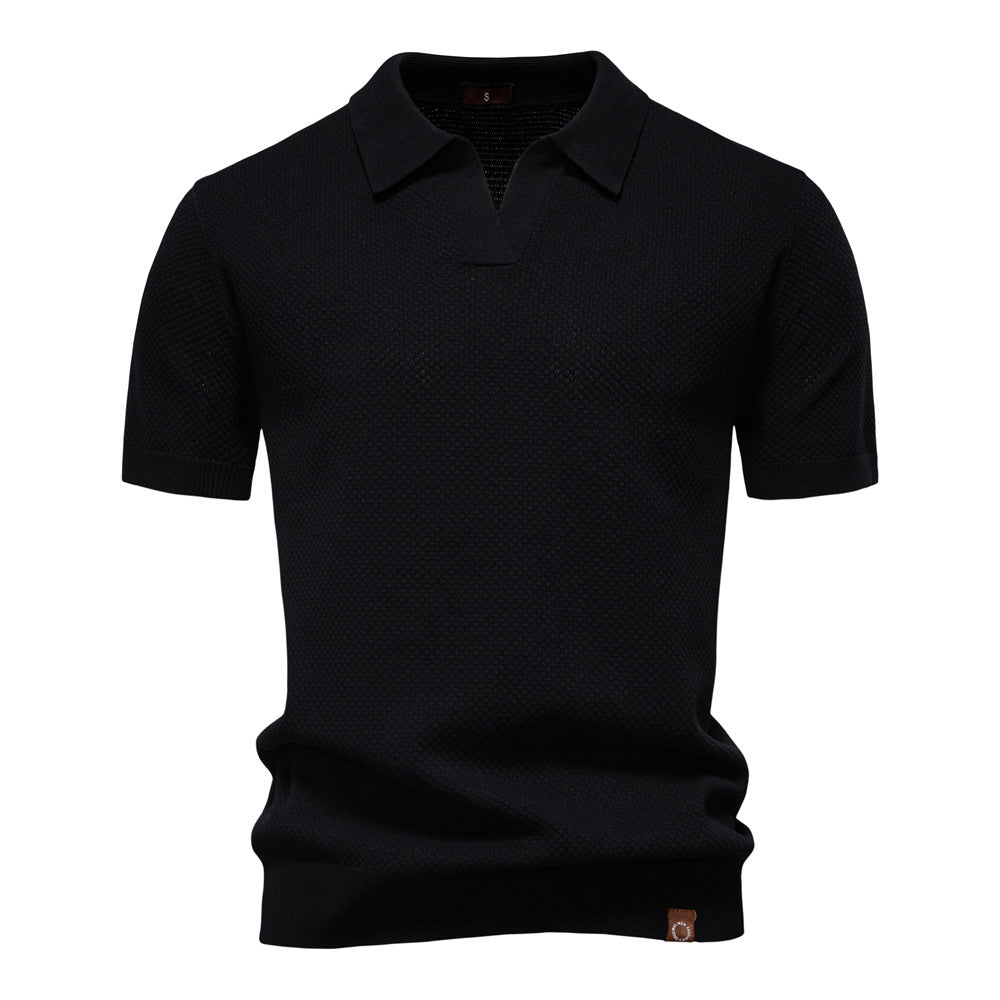 Drew | Strukturiertes Herren-Poloshirt