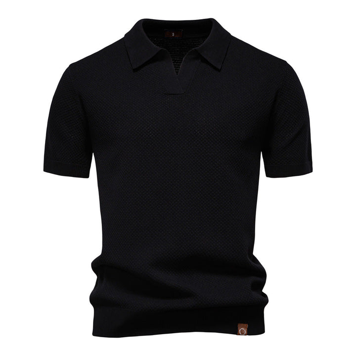 Drew | Strukturiertes Herren-Poloshirt