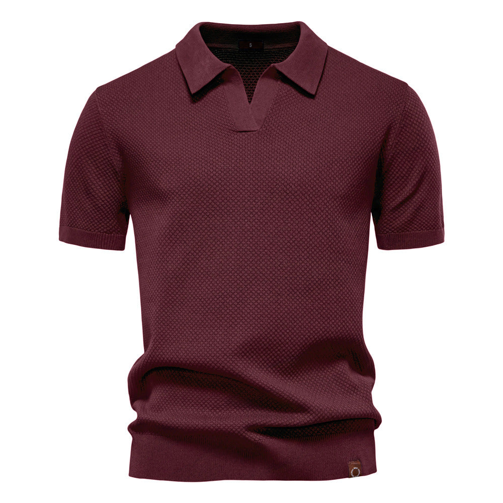 Drew | Strukturiertes Herren-Poloshirt