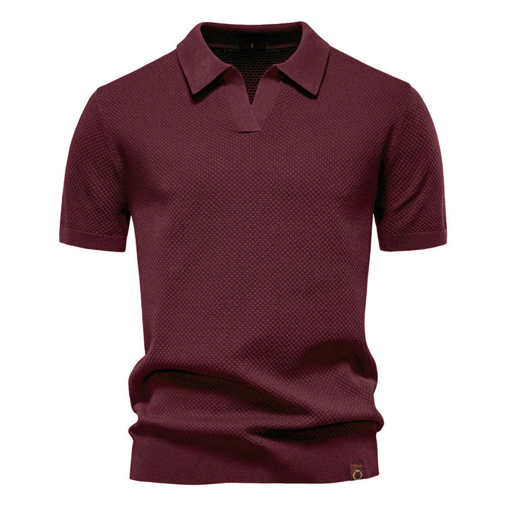 Drew | Strukturiertes Herren-Poloshirt