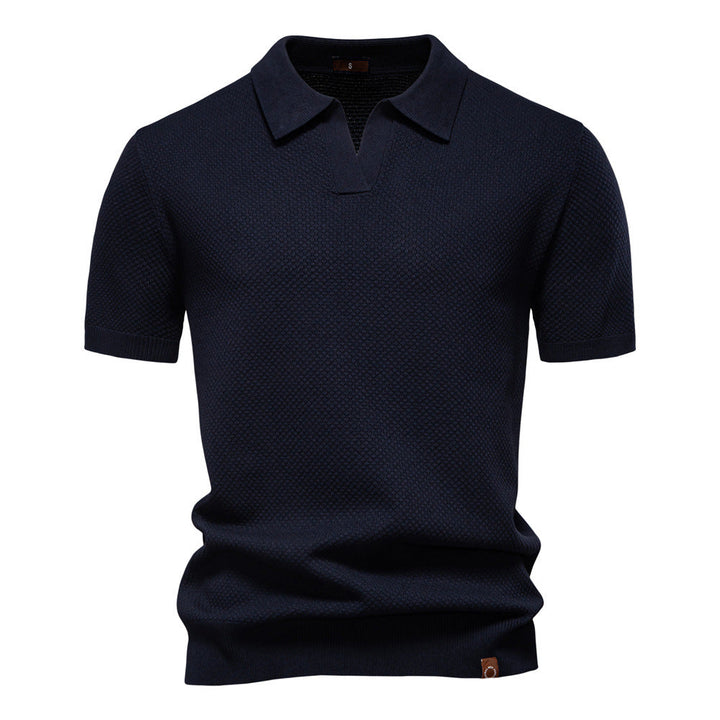 Drew | Strukturiertes Herren-Poloshirt