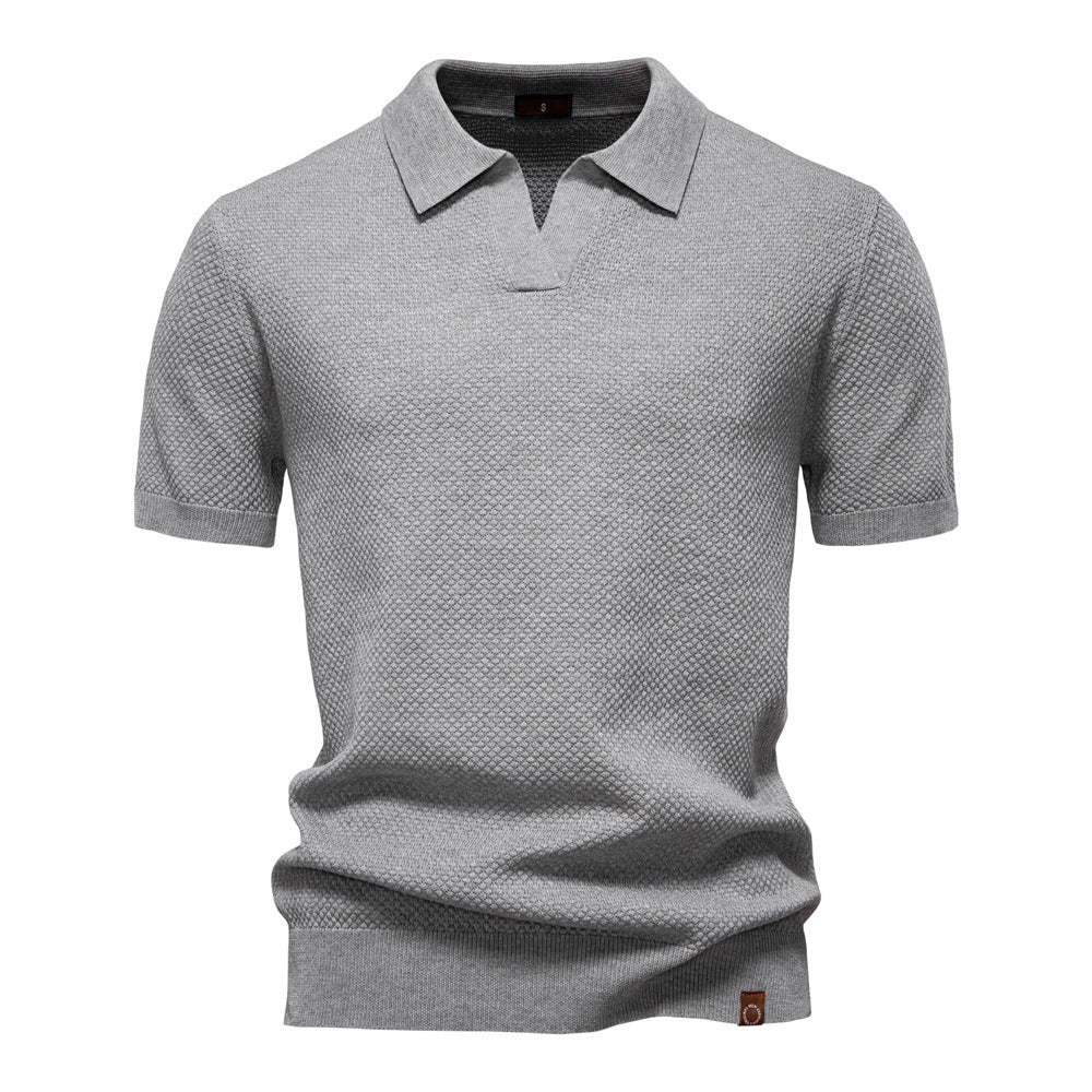 Drew | Strukturiertes Herren-Poloshirt