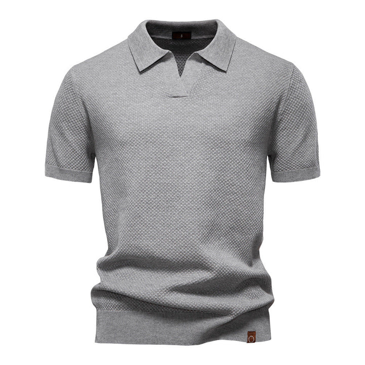 Drew | Strukturiertes Herren-Poloshirt