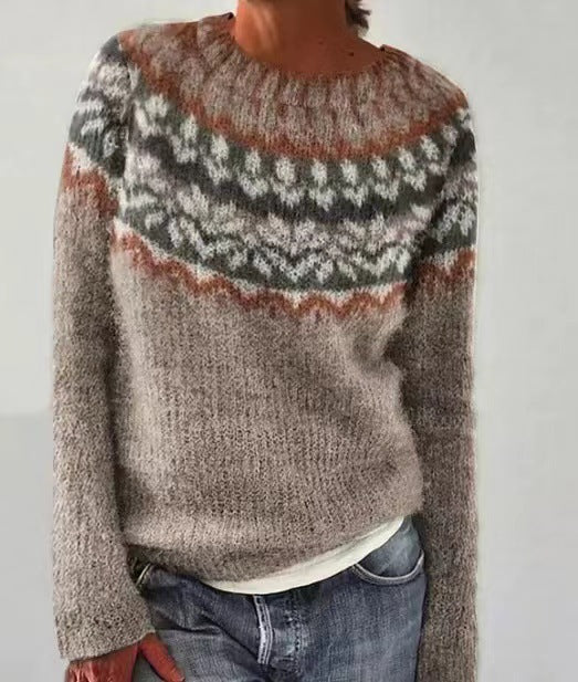Retro Damen Strickpullover