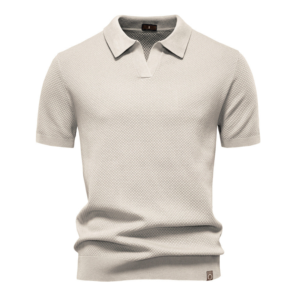 Drew | Strukturiertes Herren-Poloshirt