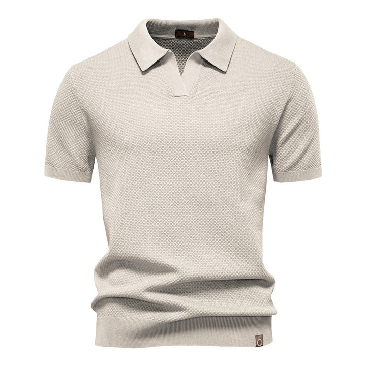 Drew | Strukturiertes Herren-Poloshirt