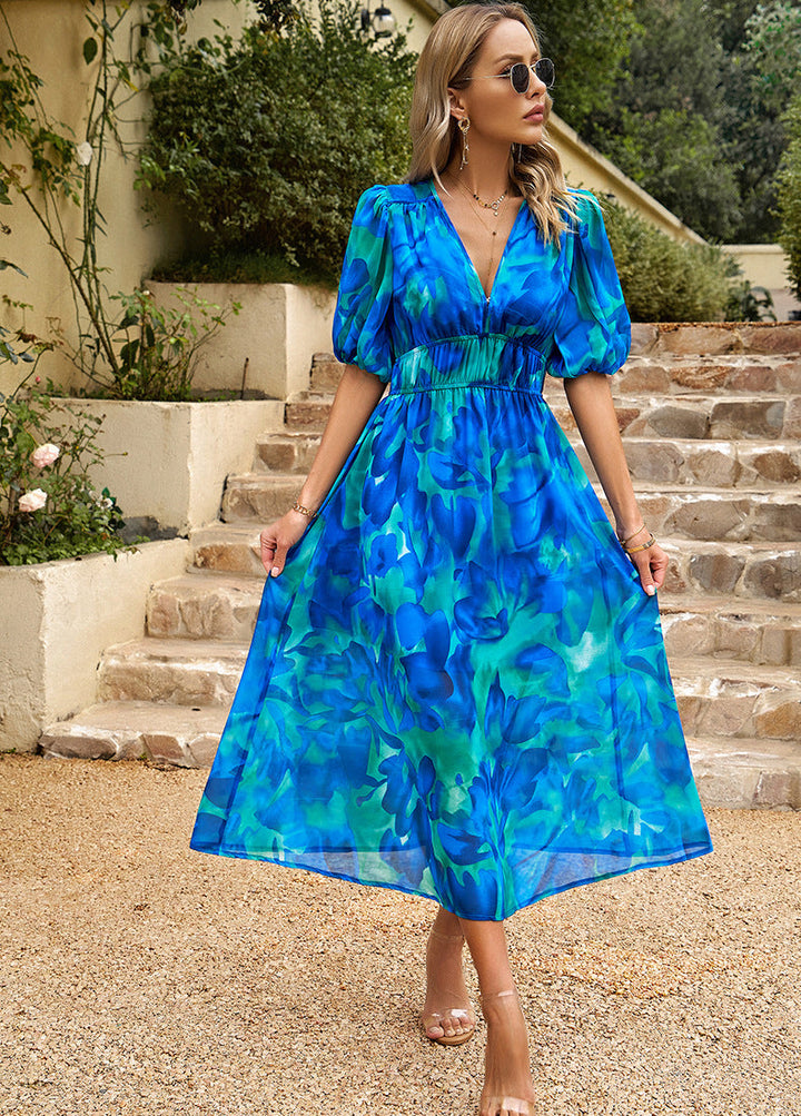 Alora | Elegantes Kleid mit Blumenmuster
