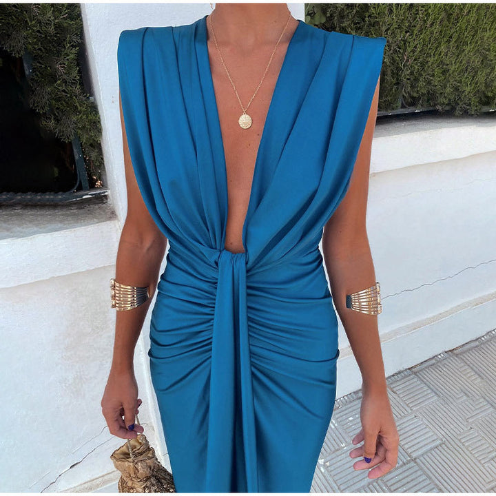 Azaria | Abendkleid mit tiefem Ausschnitt