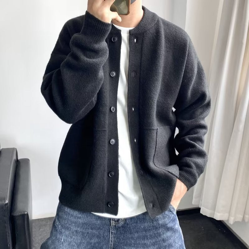 Bennett | Herrenpullover mit Knopfverschluss
