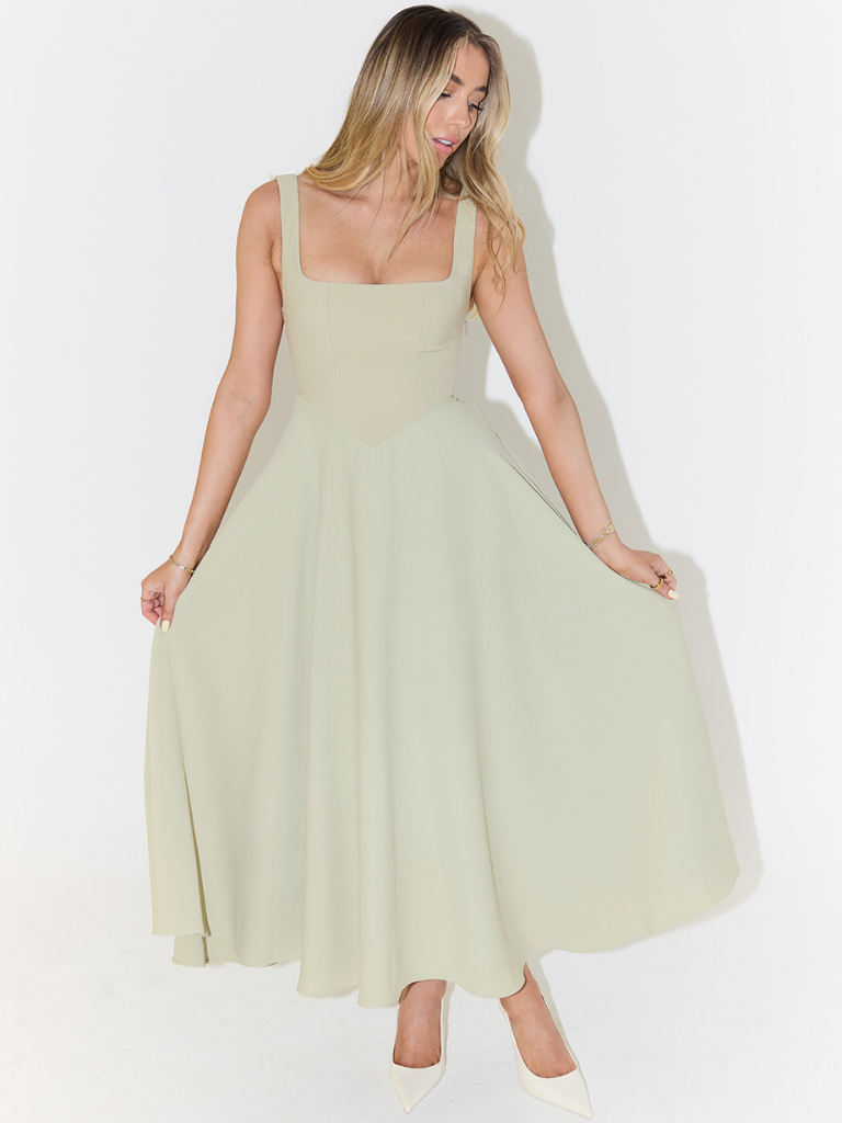 Tanya | Klassisches Midi-Kleid