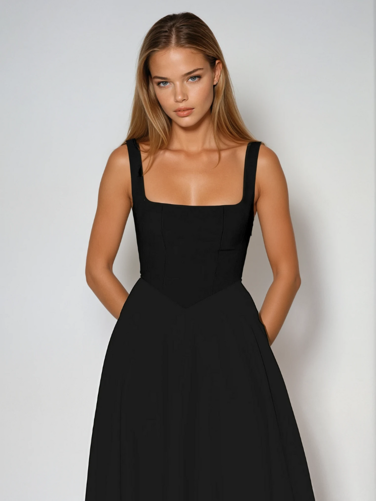 Scarlet | Elegantes Maxikleid in A-Linie