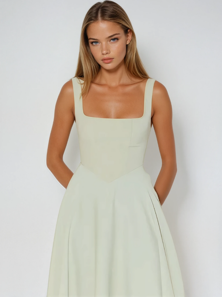Tanya | Klassisches Midi-Kleid
