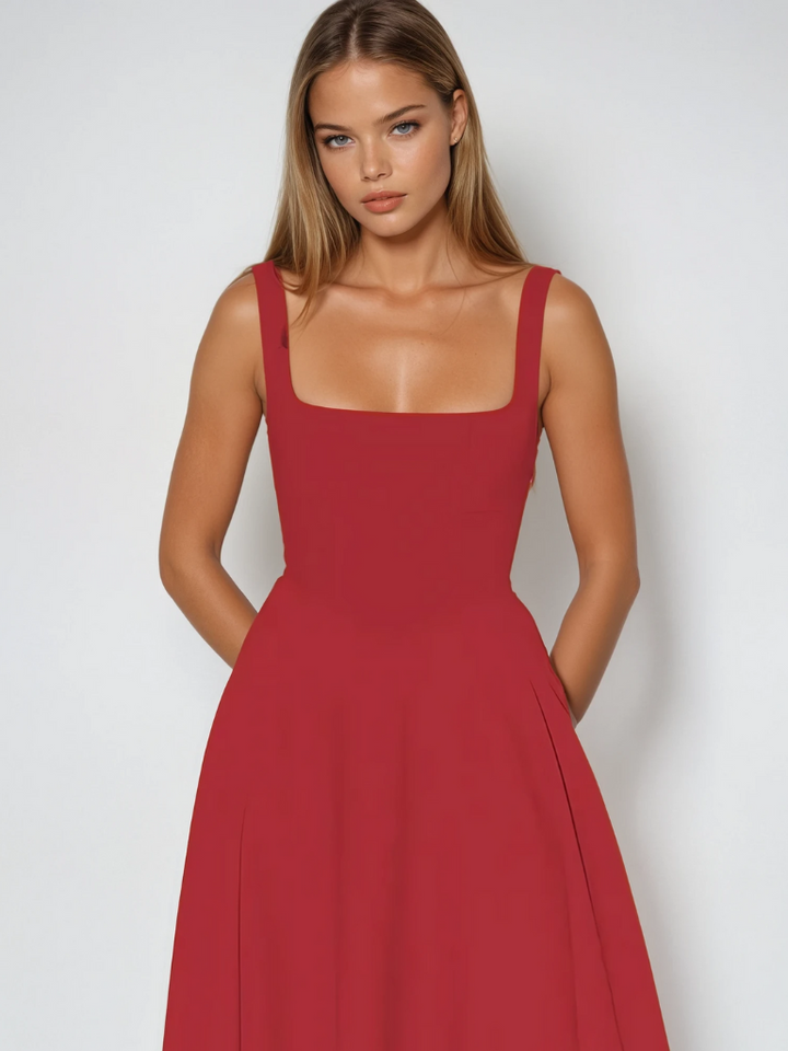 Tanya | Klassisches Midi-Kleid