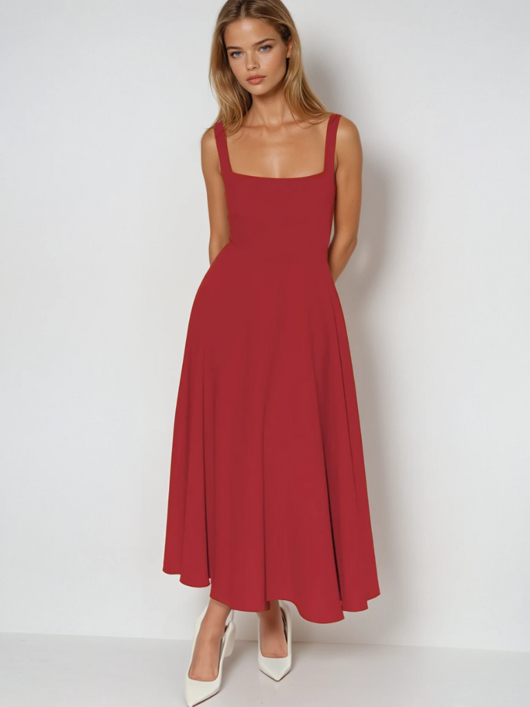 Tanya | Klassisches Midi-Kleid