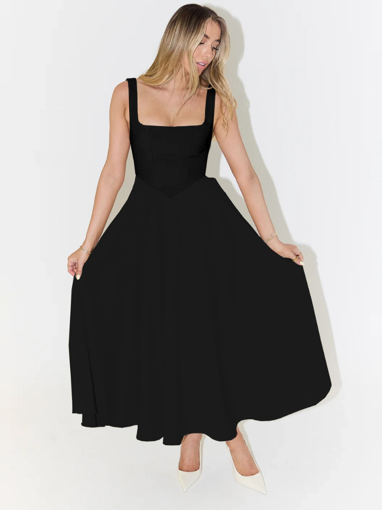 Tanya | Klassisches Midi-Kleid