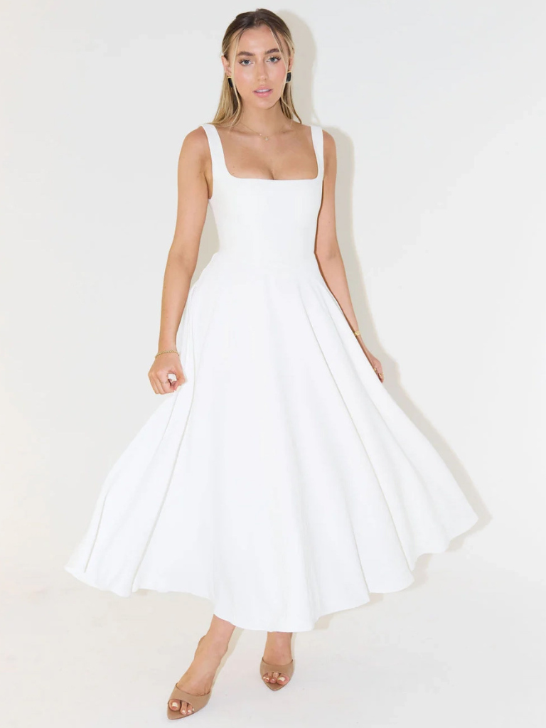 Tanya | Klassisches Midi-Kleid