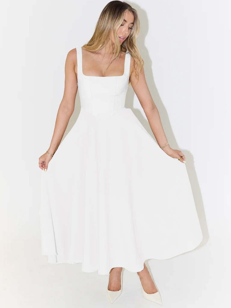 Tanya | Klassisches Midi-Kleid