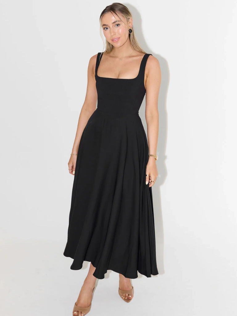 Tanya | Klassisches Midi-Kleid