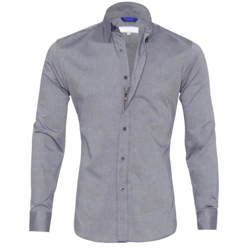 Ronan | Knitterfreies Shirt mit Reißverschluss