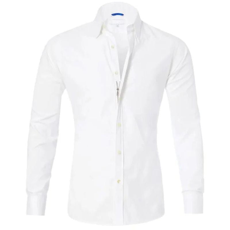 Ronan | Knitterfreies Shirt mit Reißverschluss