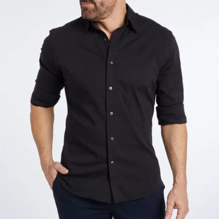 Ronan | Knitterfreies Shirt mit Reißverschluss