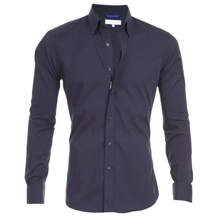 Ronan | Knitterfreies Shirt mit Reißverschluss