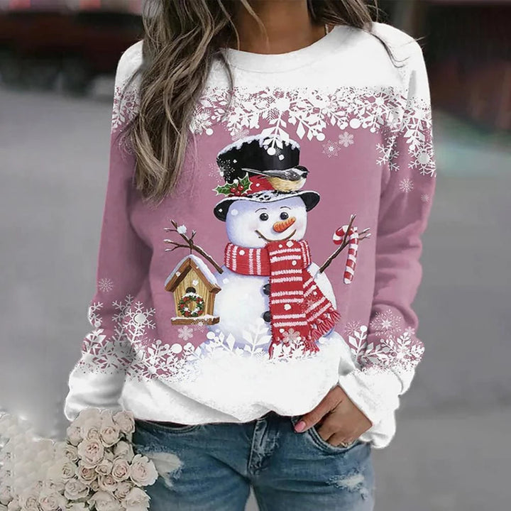 Amalia - Weihnachts Schneemann Pullover