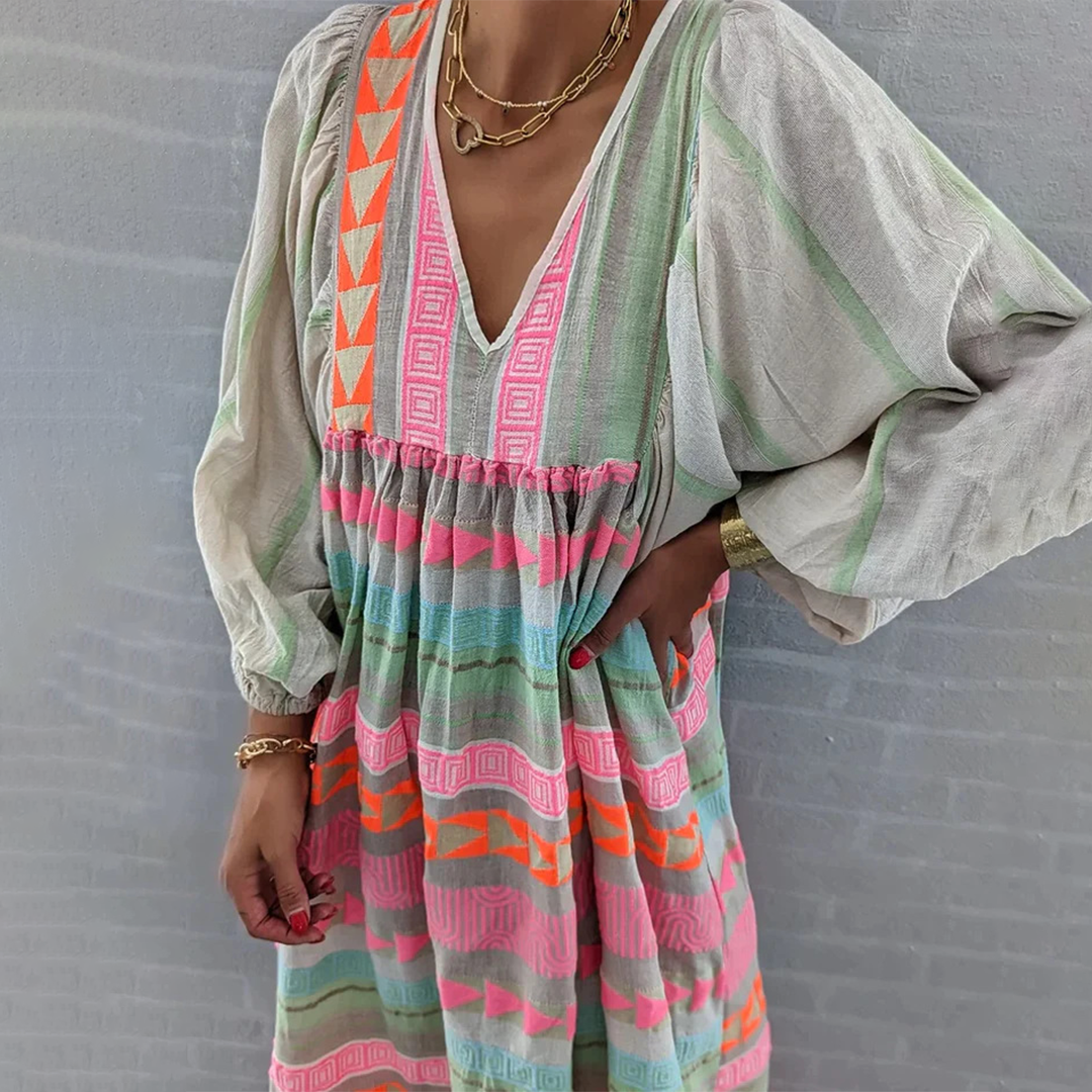 Wrenlee | Bequemes Boho-Kleid