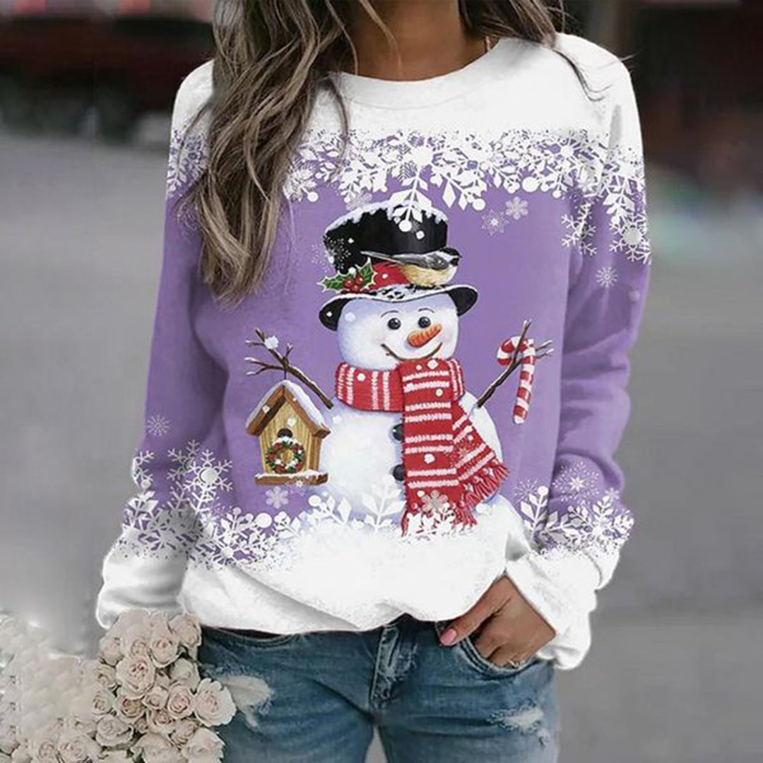 Amalia - Weihnachts Schneemann Pullover