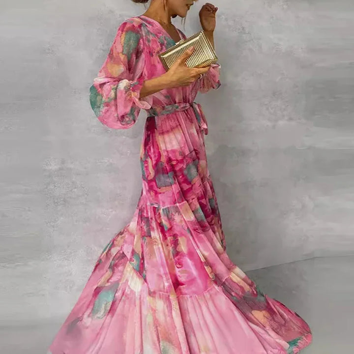 Gracia | Elegantes Florales Handgemachtes Kleid