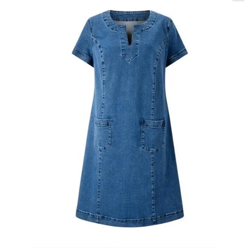 Sazhna | Weiches Denim-Kleid