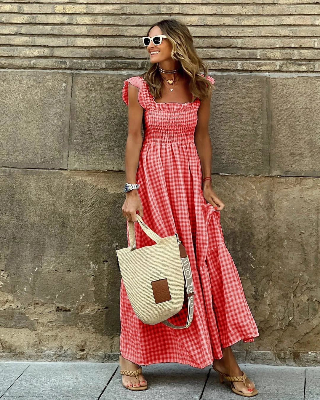 Xyla | Retro-Karo-Kleid