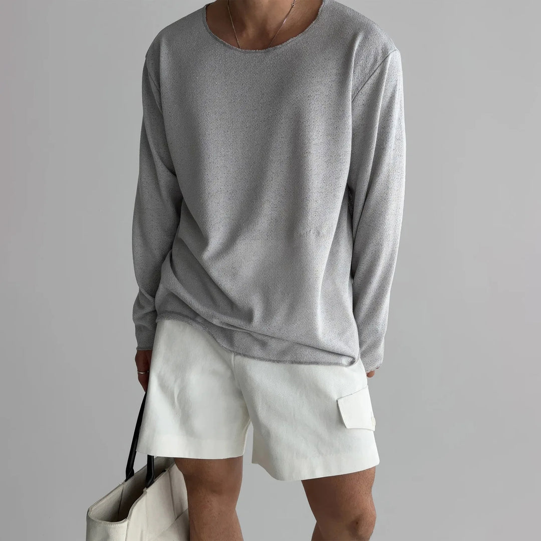 Hayes | Open-Strick T-Shirt