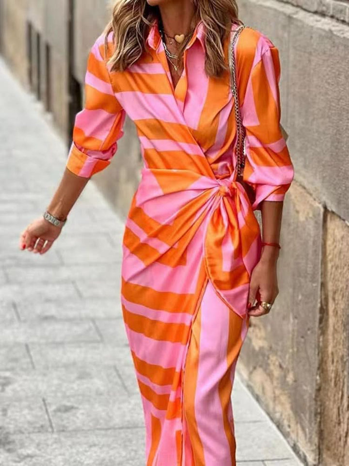 Selah | Statement-Wickelkleid mit Print