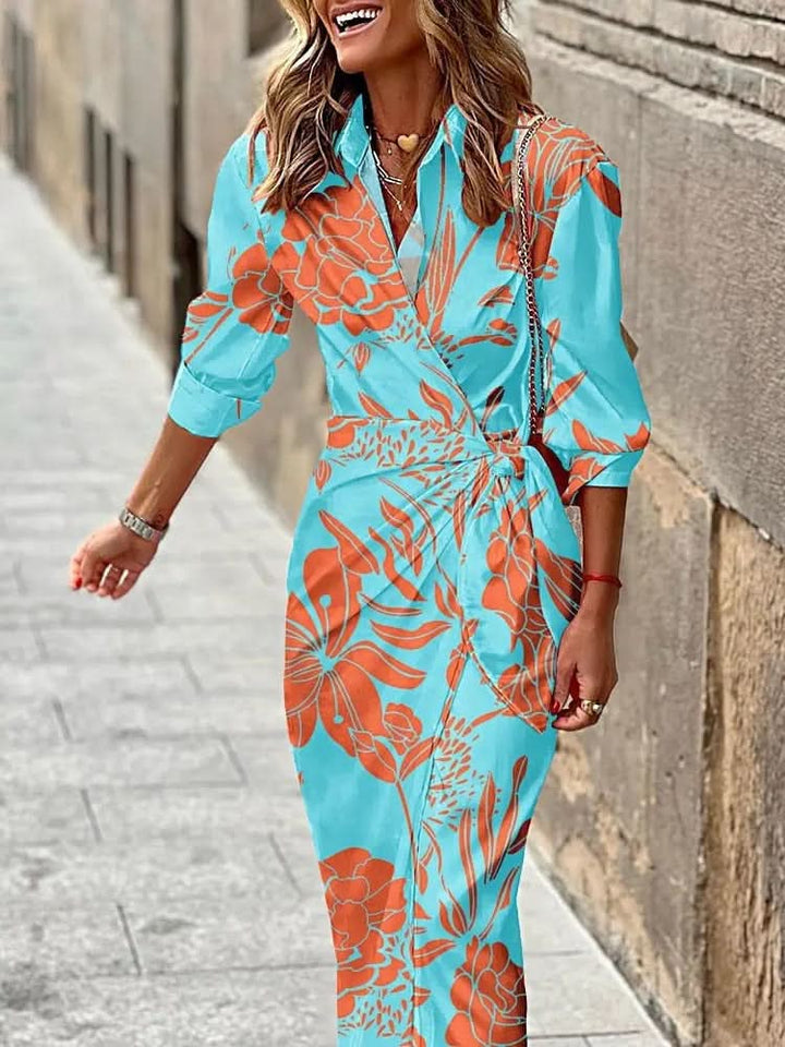 Selah | Statement-Wickelkleid mit Print