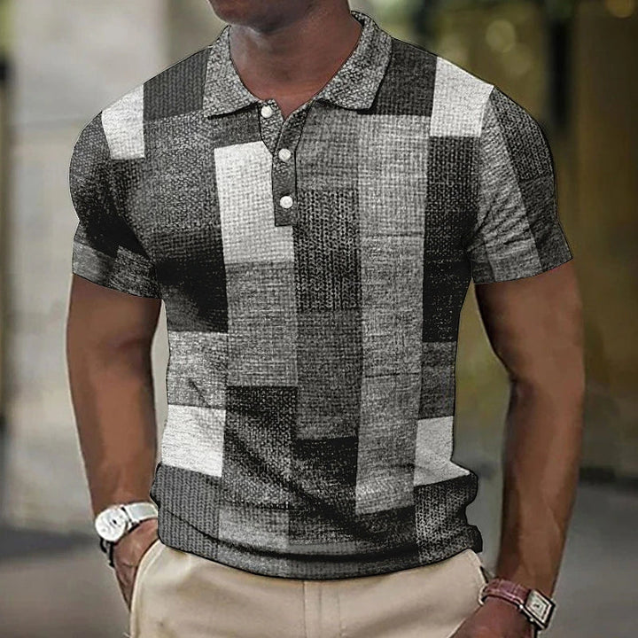 Dave | Stilvolles mehrfarbiges Poloshirt