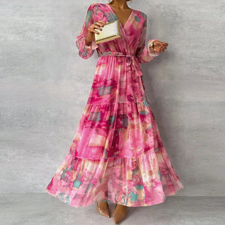 Gracia | Elegantes Florales Handgemachtes Kleid