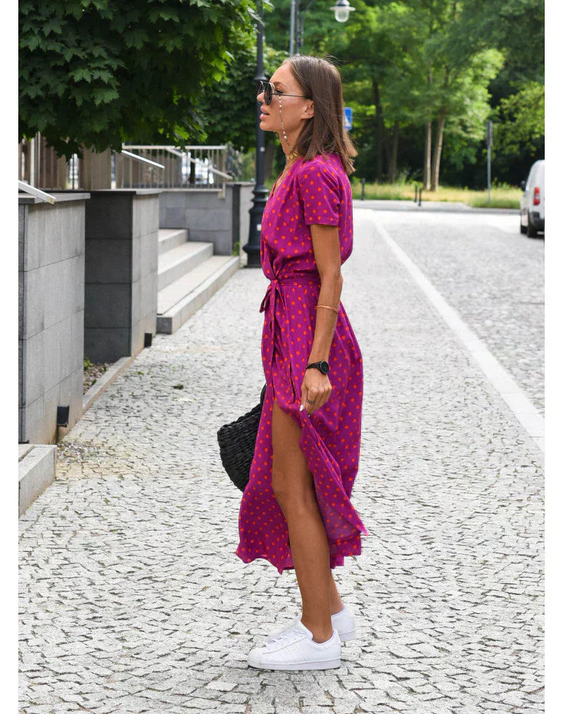 Baylin | Elegantes Kleid mit V-Ausschnitt