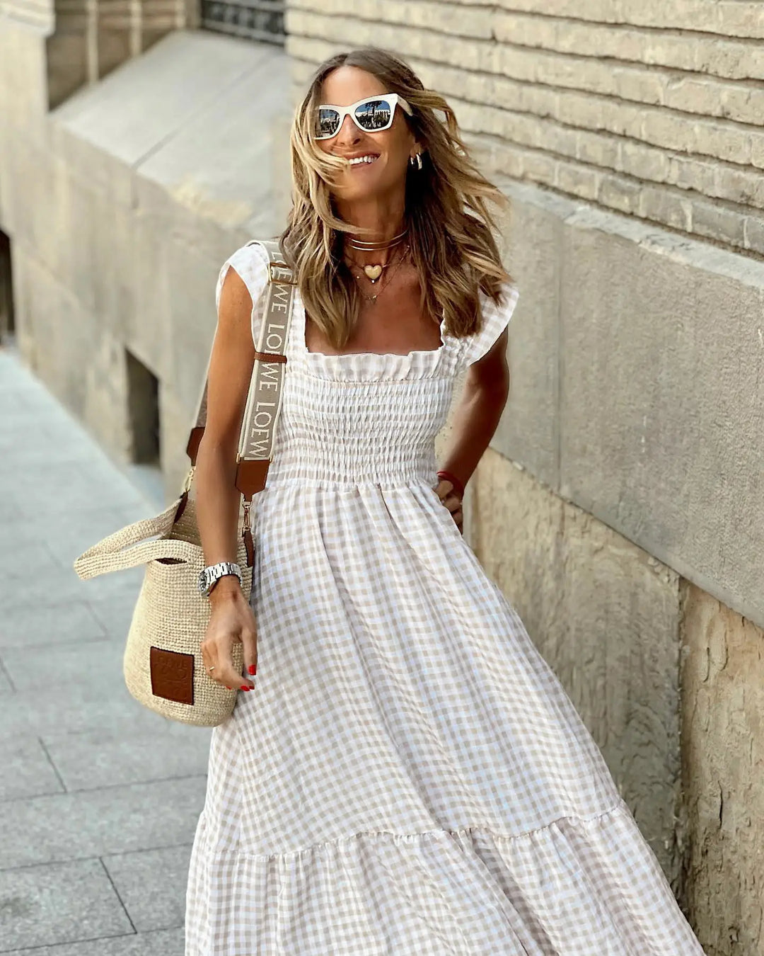 Xyla | Retro-Karo-Kleid