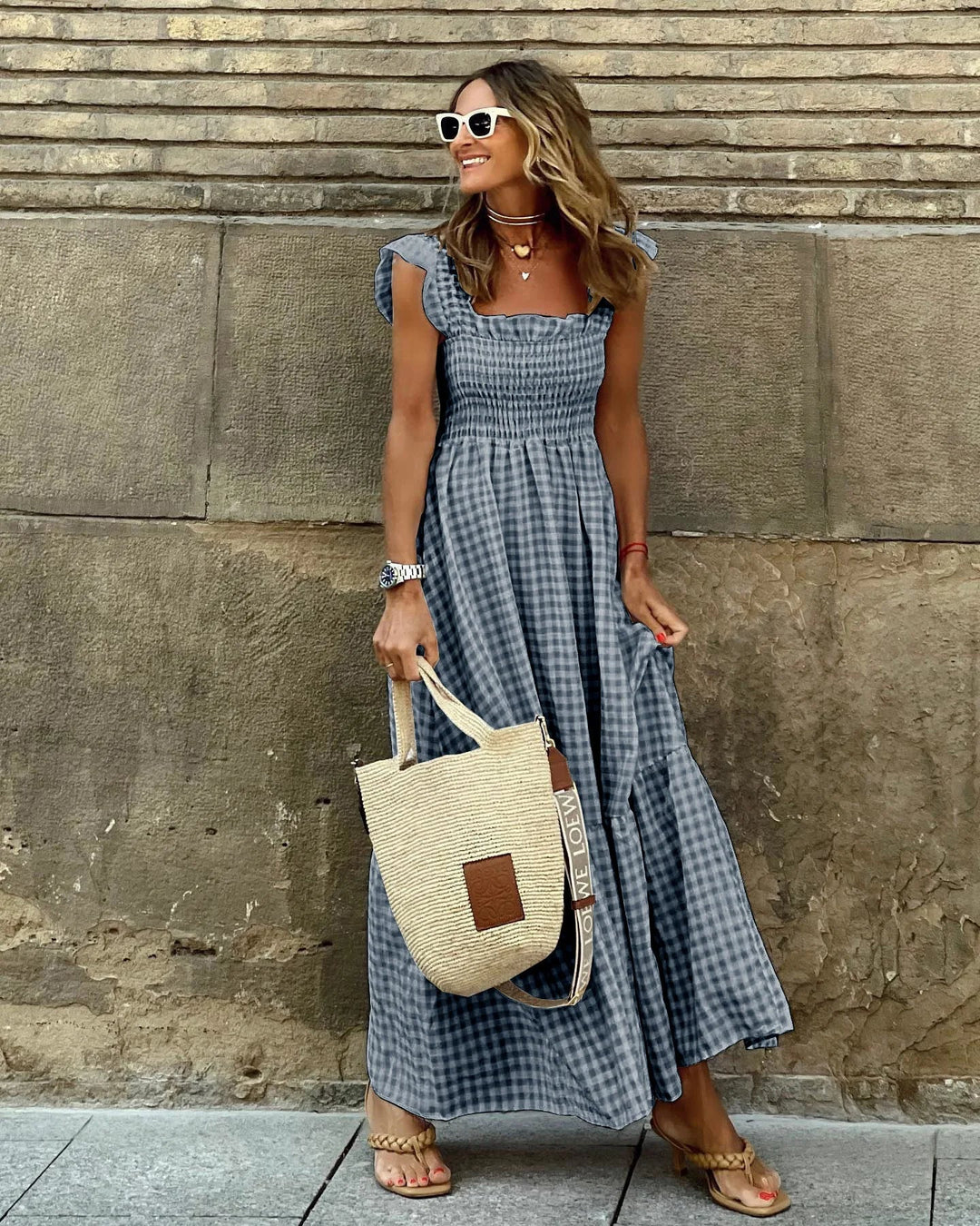 Xyla | Retro-Karo-Kleid