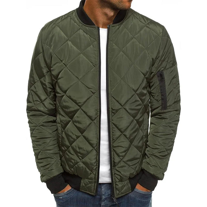 Dovie | Bequeme Jacke mit Rautenmuster