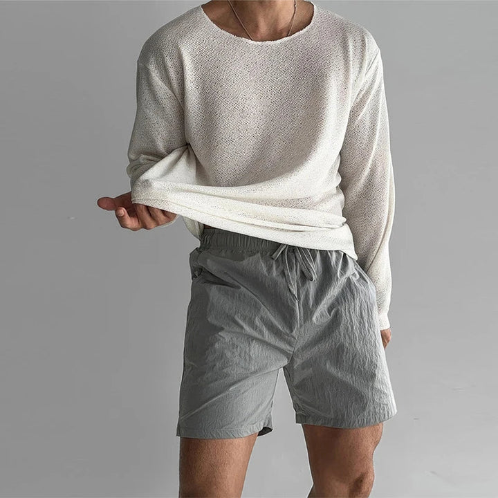 Hayes | Open-Strick T-Shirt