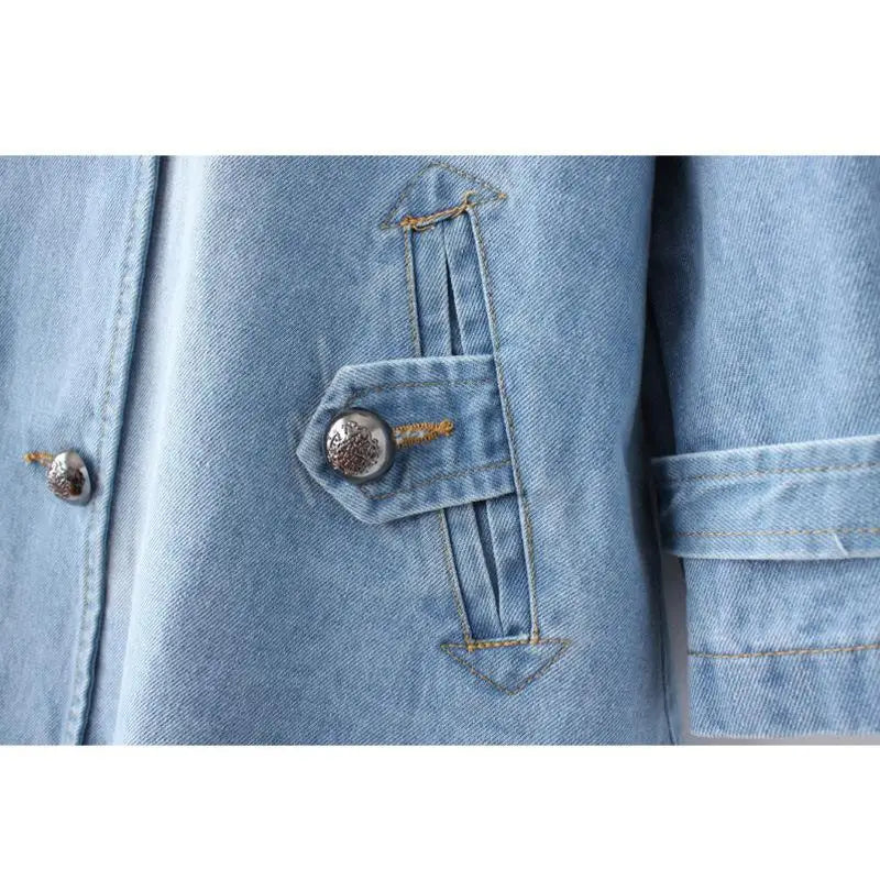 Margarez | Stylischer Denim-Cape-Mantel
