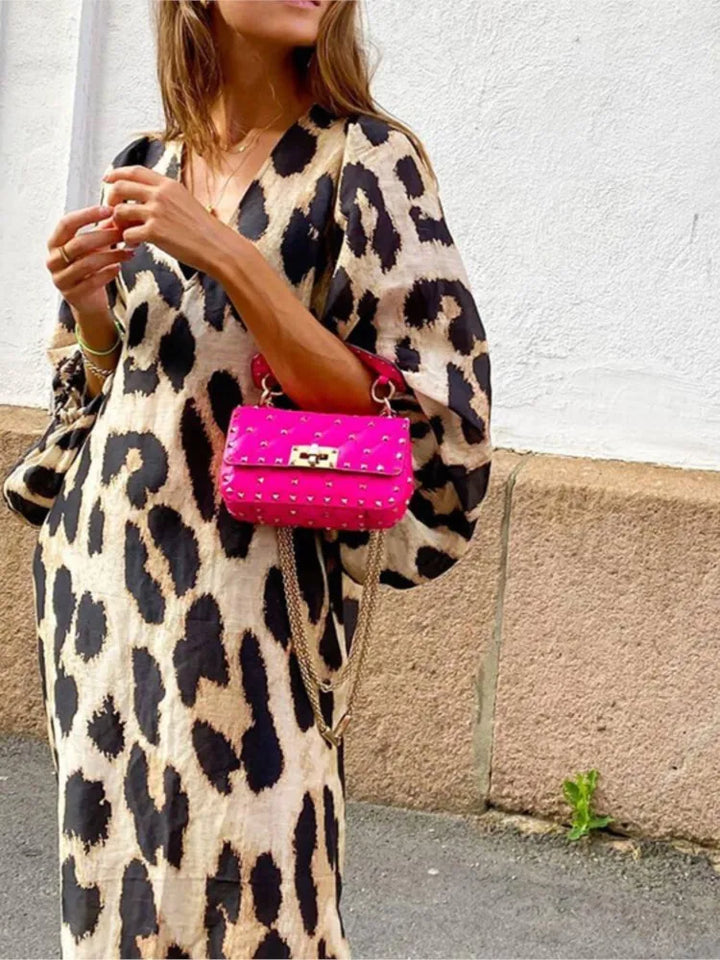 Skyler | Kleid mit Leopardenmuster