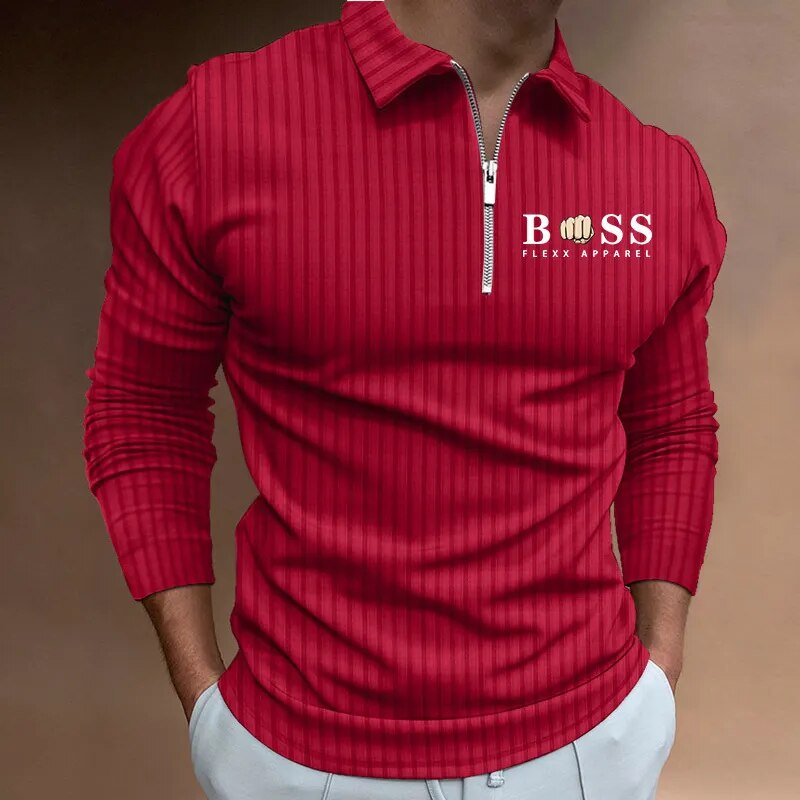 Jeffrey | Langärmliges Poloshirt