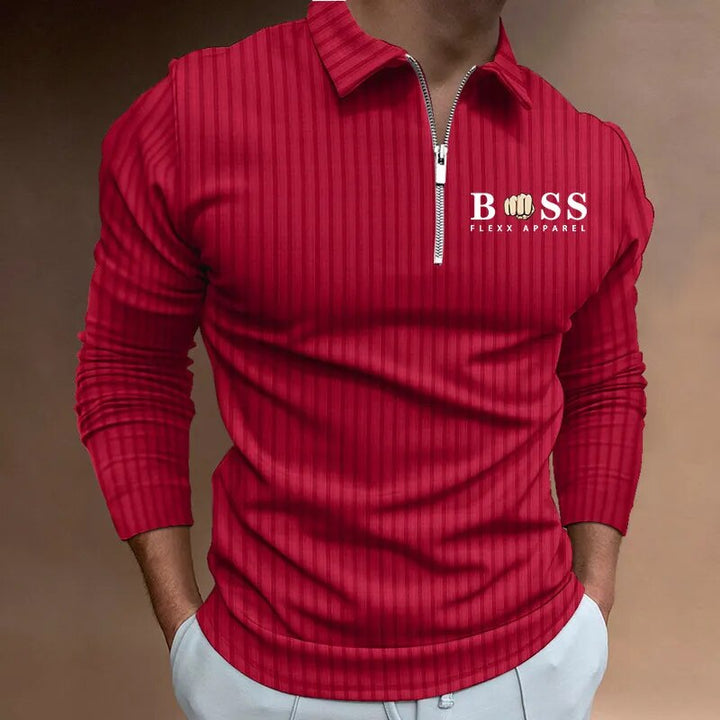 Jeffrey | Langärmliges Poloshirt